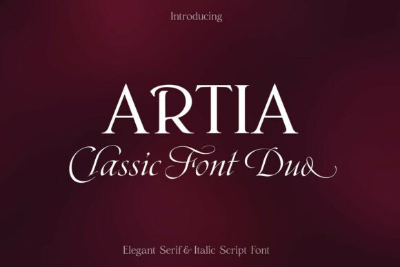 Artia Duo: Sophisticated Serif Font Pairing