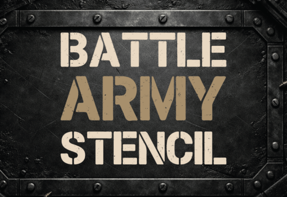 Battle Army Stencil: The Typeface That Commands Attention