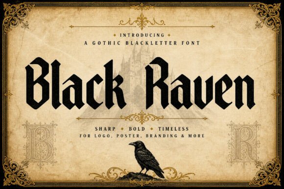 Black Raven: The Gothic Display Typeface for Bold Branding