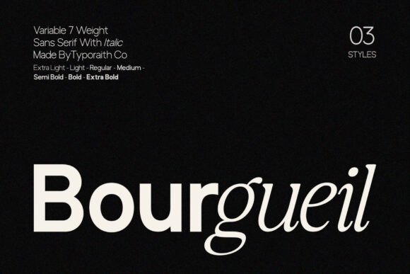 Bourgueil: The Modern Sans Serif for Clear Branding