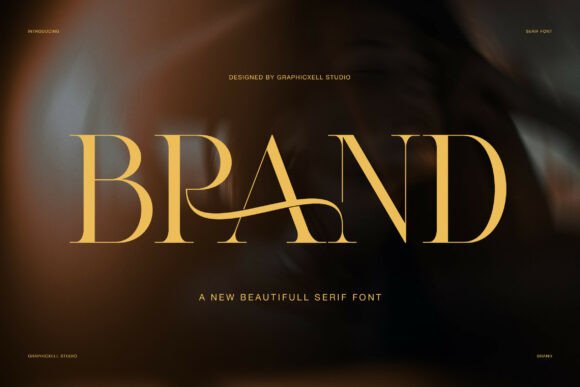 Brand: The Serif Font for a Premium Visual Statement