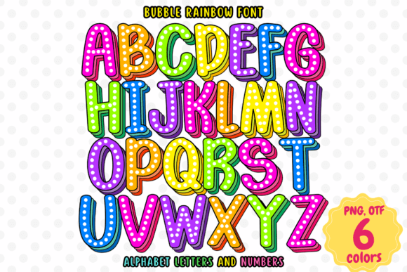 Bubble Rainbow: A Playful Typeface for Vibrant Design
