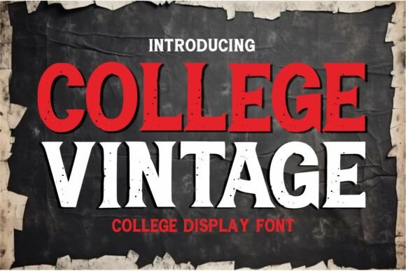 College Vintage: A Font with Worn Character