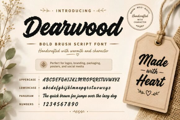 Dearwood: The Bold Brush Script for Authentic Branding