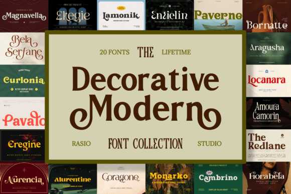 Decorative Modern: Fonts That Make Your Designs Unforgettable