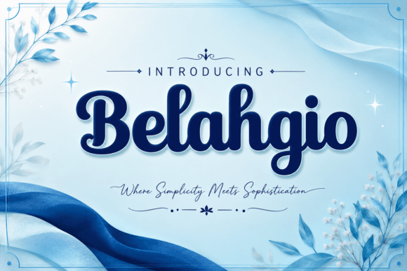 Discover Belahgio: Retro Charm Meets Modern Script