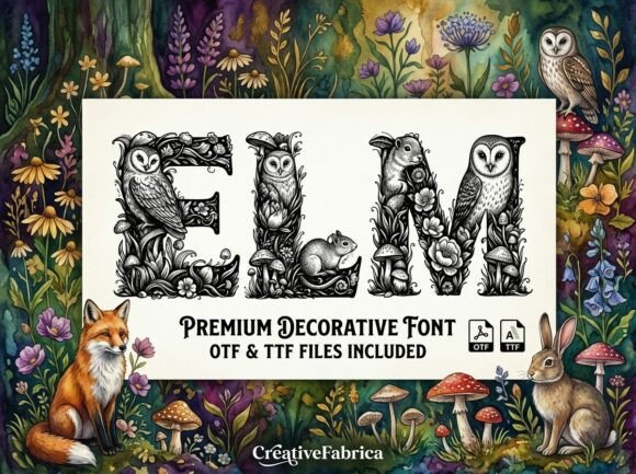 Elm: Typography Woven from the Deep Forest