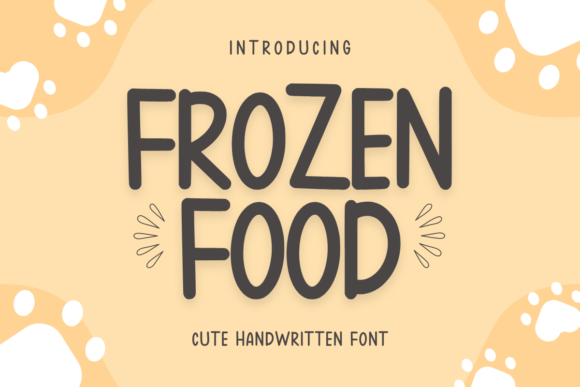Frozen Food: A Handwritten Font for Modern Branding