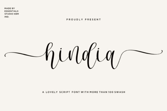 Hindia: A Fresh Take on Calligraphic Elegance for Modern Projects