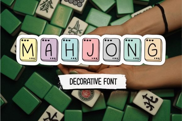 Mahjong Font: A Decorative Typeface for Bold Branding