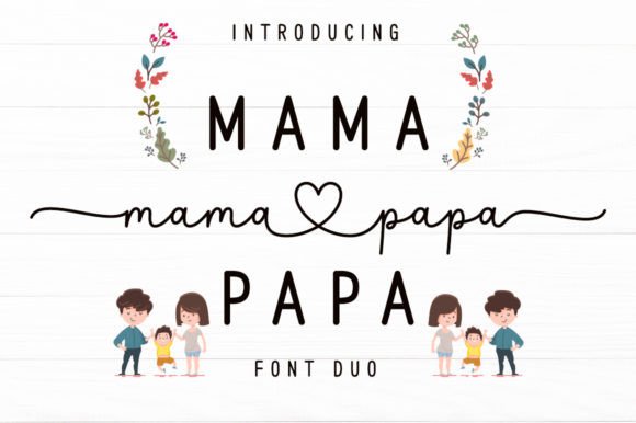 Mama Papa Duo: The Handwritten Font Pair for Modern Branding