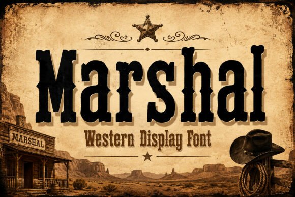Marshal: The Western Display Font for Authentic Branding