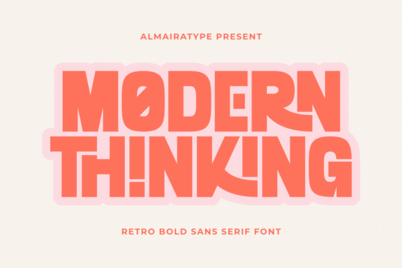 Modern Thinking: A Bold Retro Font for Today's Creators