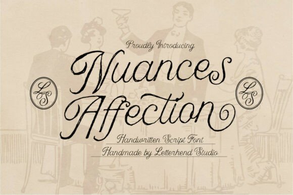 Nuances Affection: A Vintage Script for Timeless Design