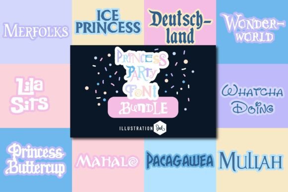 Princess Party Font Bundle: Royalty for Your Designs