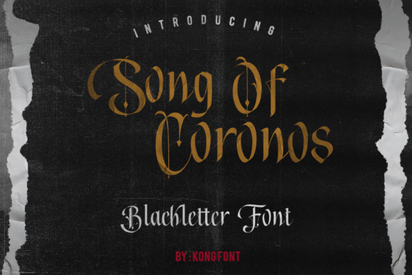 Song of Coronos: A Bold Blackletter for Modern Branding