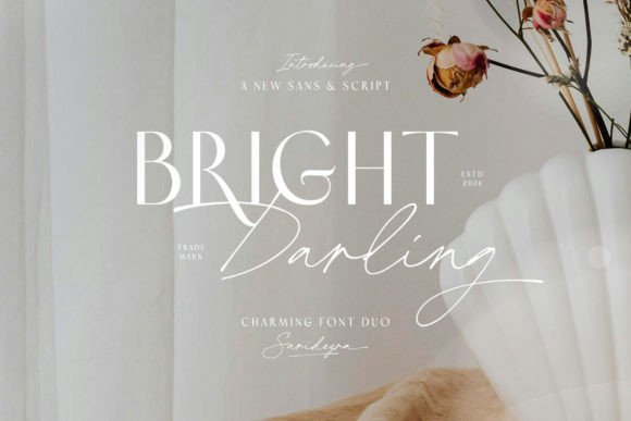 The Bright Darling Duo: A Font Pairing for Modern Elegance